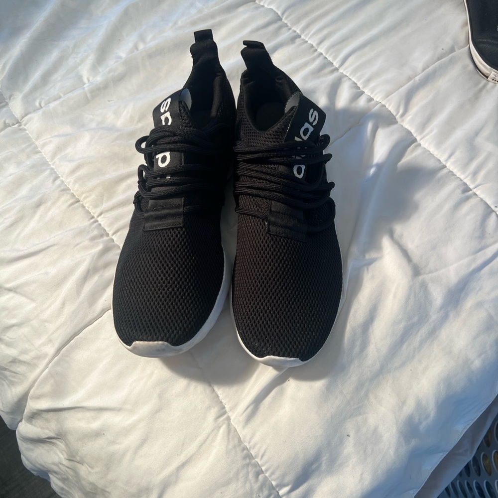Adidas Black and White Athletic Shoes